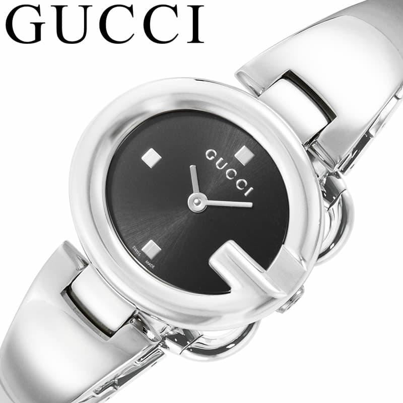  Shop Authentic Gucci Guccisima Quartz Black Dial Silver Steel Strap Watch For Women - YA134501 - Luxxuri