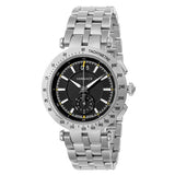  Shop Authentic Versace V-Race Sport Black Dial Silver Steel Strap Watch for Men - VAH010016 - Luxxuri