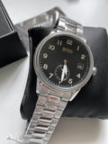  Shop Authentic Hugo Boss Legacy Black Dial Silver Steel Strap Watch for Men - 1513671 - Luxxuri