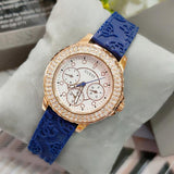  Shop Authentic Guess Crown Jewel Diamonds White Dial Blue Rubber Strap Watch for Women - GW0411L2 - Luxxuri