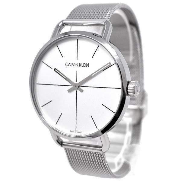  Shop Authentic Calvin Klein Even White Dial Silver Mesh Bracelet Watch for Women - K7B23126 - Luxxuri