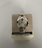  Shop Authentic Michael Kors Bradshaw Chronograph Silver Dial Two Tone Steel Strap Watch For Women - MK5912 - Luxxuri