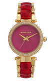  Shop Authentic Michael Kors Parker Pink Mother of Pearl Dial Two Tone Steel Strap Watch for Women - MK6490 - Luxxuri