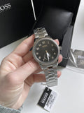  Shop Authentic Hugo Boss Legacy Black Dial Silver Steel Strap Watch for Men - 1513671 - Luxxuri