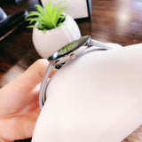  Shop Authentic Calvin Klein Chic Silver Dial White Leather Strap Watch for Women - K7N23UP8 - Luxxuri