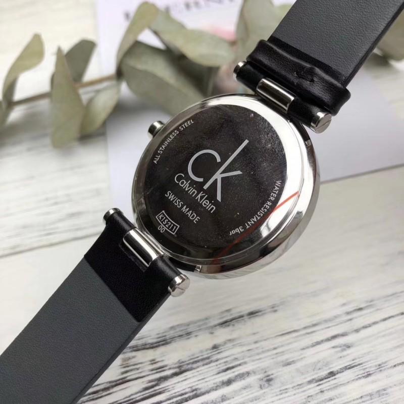  Shop Authentic Calvin Klein Sight Black Dial Black Leather Strap Watch for Men - K1S21102 - Luxxuri