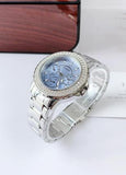  Shop Authentic Guess Crown Jewel Diamonds Blue Dial Silver Steel Strap Watch for Women - GW0410L1 - Luxxuri