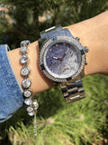  Shop Authentic Guess Confetti Diamonds Blue Dial Silver Steel Strap Watch for Women - W0774L6 - Luxxuri