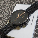  Shop Authentic Calvin Klein High Noon Black Dial Black Mesh Bracelet Watch for Women - K8M27421 - Luxxuri