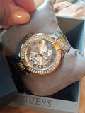 Shop Authentic Guess Viva Diamonds Silver Dial Two Tone Steel Strap Watch for Women - W0111L5 - Luxxuri