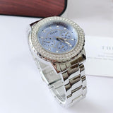  Shop Authentic Guess Crown Jewel Diamonds Blue Dial Silver Steel Strap Watch for Women - GW0410L1 - Luxxuri