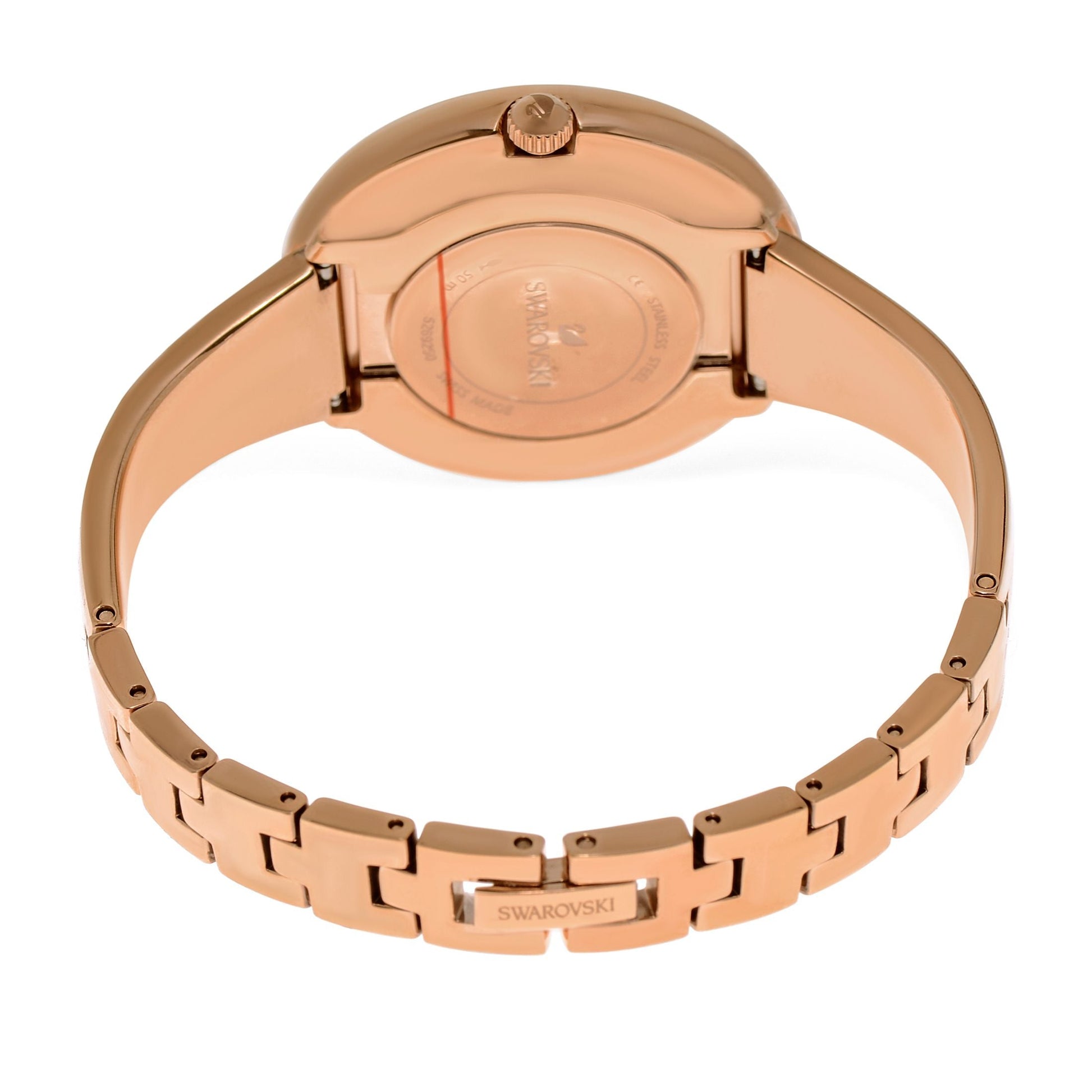  Shop Authentic Swarovski Crystalline Bracelet White Dial Rose Gold Steel Strap Watch for Women - 5269250 - Luxxuri