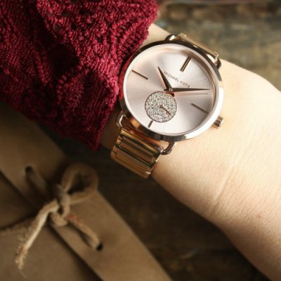  Shop Authentic Michael Kors Portia Rose Gold Dial Two Tone Steel Strap Watch for Women - MK3706 - Luxxuri