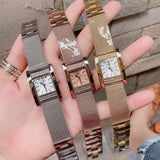  Shop Authentic Guess Nouveau Diamonds Gold Dial Gold Mesh Bracelet Watch for Women - W0127L2 - Luxxuri