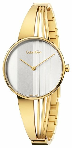  Shop Authentic Calvin Klein Drift Silver Dial Gold Steel Strap Watch for Women - K6S2N516 - Luxxuri