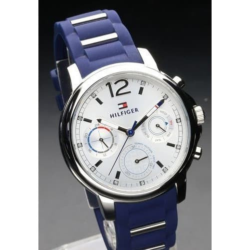  Shop Authentic Tommy Hilfiger Claudia White Dial Blue Steel Strap Watch for Women - 1781746 - Luxxuri