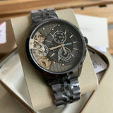  Shop Authentic Fossil Townsman Mechanical Black Dial Black Steel Strap Watch for Men -  ME1136 - Luxxuri