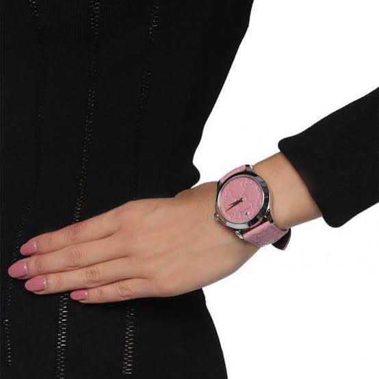  Shop Authentic Gucci G Timeless Quartz Candy Pink Dial Pink Leather Strap Watch For Women - YA1264030 - Luxxuri