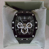  Shop Authentic Guess Phoenix Multifunction Black Dial Black Rubber Strap Watch for Men - GW0203G3 - Luxxuri