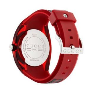  Shop Authentic Gucci Sync XXL Quartz Red Dial Red Rubber Strap Unisex Watch -  YA137103 - Luxxuri