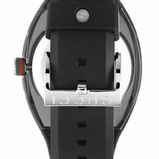  Shop Authentic Gucci Sync XXL Quartz Black Dial Black Rubber Strap Watch For Men - YA137101 - Luxxuri