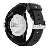  Shop Authentic Gucci Sync XXL Quartz Black Dial Black Rubber Strap Watch For Men - YA137101 - Luxxuri