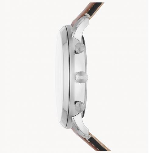  Shop Authentic Fossil Neutra Chronograph White Dial Brown Leather Strap Watch for Men - FS5380 - Luxxuri