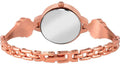 Emporio Armani Retro Quartz Silver Dial Rose Gold Steel Strap Watch For Women - AR1776