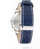 Shop Authentic Citizen Eco Drive Calendrier White Dial Blue Leather Strap Watch For Men - BU2020-11A - Luxxuri