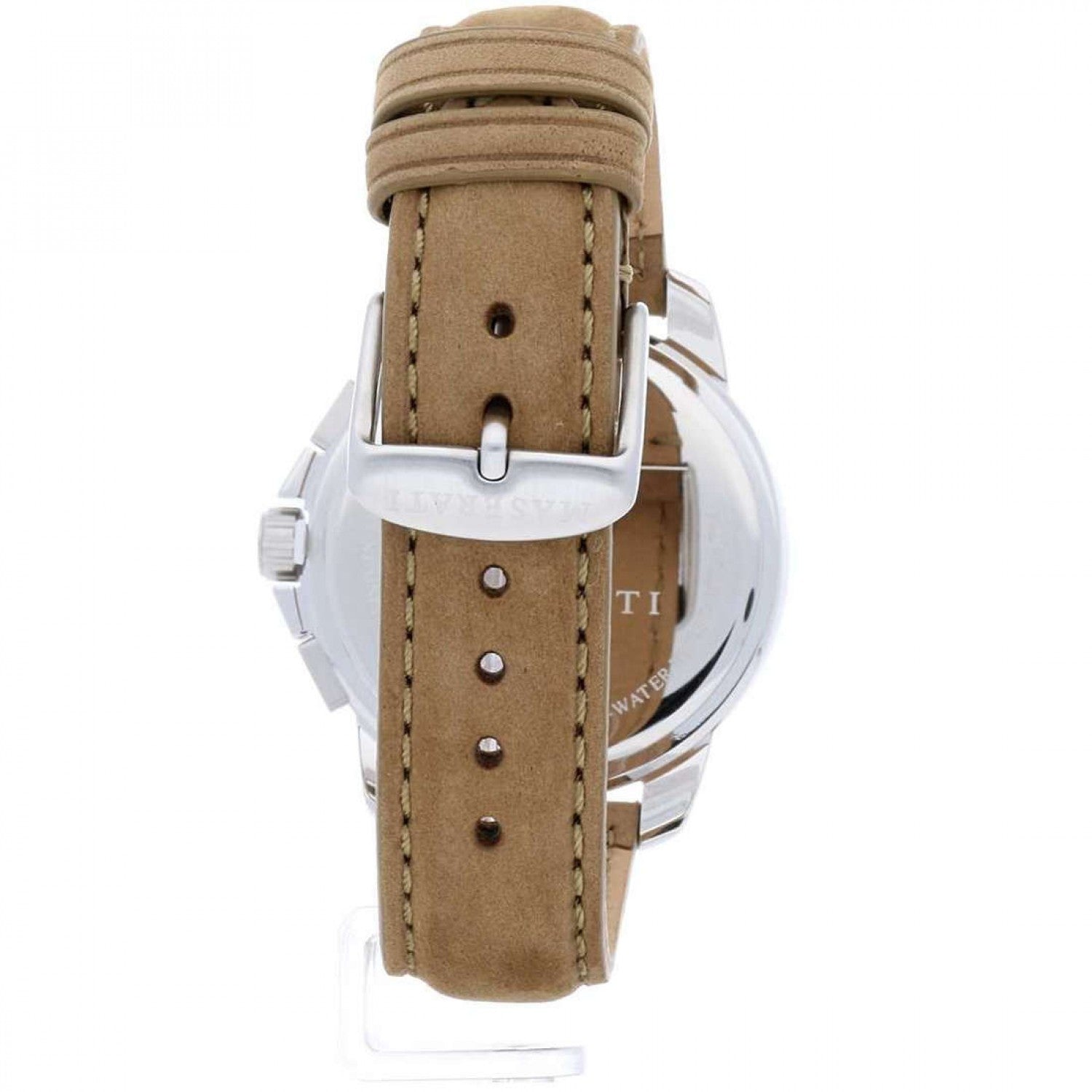  Shop Authentic Maserati Successo Black Dial Beige Leather Strap Watch For Men - R8851121004 - Luxxuri