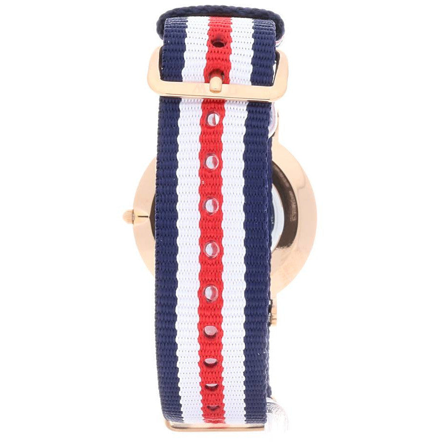  Shop Authentic Daniel Wellington Classic Canterbury White Dial Two Tone NATO Strap Watch For Women - DW00100030 - Luxxuri