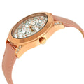  Shop Authentic Guess Wonderlust Beige Dial Pink Leather Strap Watch for Women - W1065L1 - Luxxuri