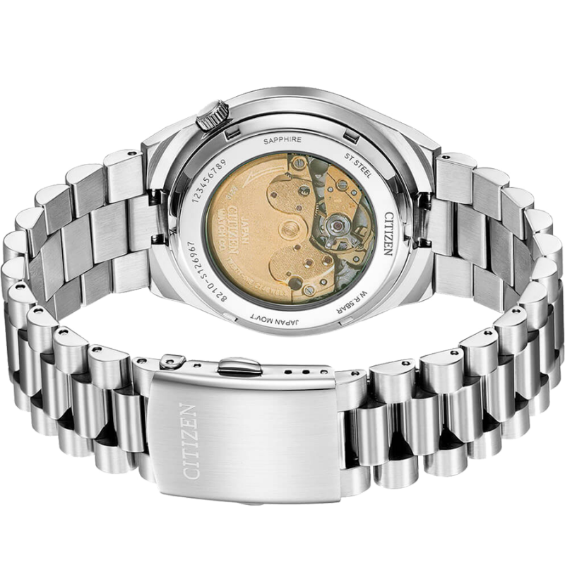  Shop Authentic Citizen Tsuyosa Automatic White Dial Silver Steel Strap Watch For Men - NJ0150-81A - Luxxuri