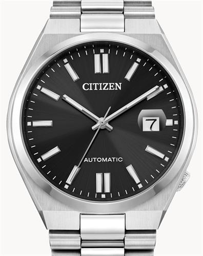  Shop Authentic Citizen Tsuyosa Automatic Black Dial Silver Steel Strap Watch For Men - NJ0150-56E - Luxxuri