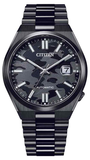  Shop Authentic Citizen Tsuyosa Automatic Camouflage Black Dial Black Steel Strap Watch For Men - NJ0155-87E - Luxxuri