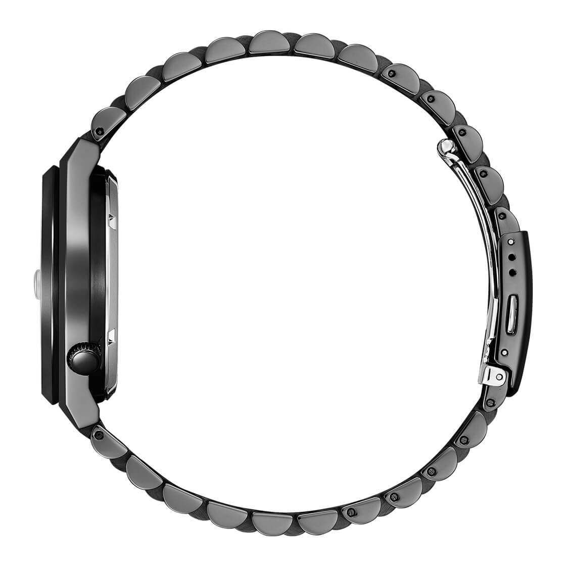  Shop Authentic Citizen Tsuyosa Automatic Camouflage Black Dial Black Steel Strap Watch For Men - NJ0155-87E - Luxxuri