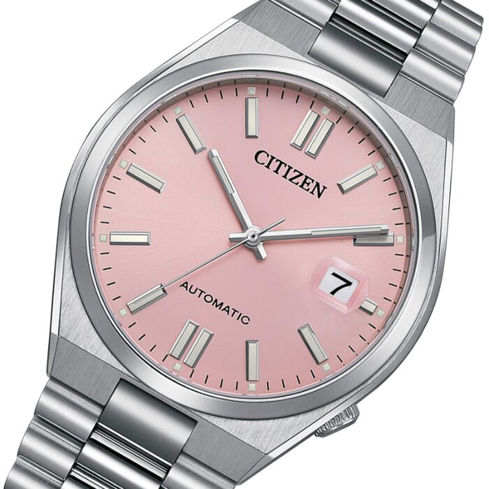  Shop Authentic Citizen x Pantone Automatic Dreamy Pink Dial Silver Steel Strap Watch For Men - NJ0158-89X - Luxxuri