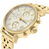  Shop Authentic Fossil Boyfriend Chronograph Gold Dial Gold Steel Strap Watch for Women - ES2197 - Luxxuri
