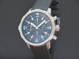  Shop Authentic IWC Aquatimer Chronograph Black Dial Black Leather Strap Watch for Men - IW376803 - Luxxuri