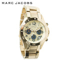 Marc Jacobs Rock Metal Chronograph Gold Dial Gold Steel Strap Watch for Men - MBM3158