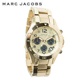  Shop Authentic Marc Jacobs Rock Metal Chronograph Gold Dial Gold Steel Strap Watch for Men - MBM3158 - Luxxuri