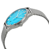  Shop Authentic Gucci G-Timeless Turquoise Mother of Pearl Dial Silver Mesh Bracelet Watch For Women - YA126582 - Luxxuri