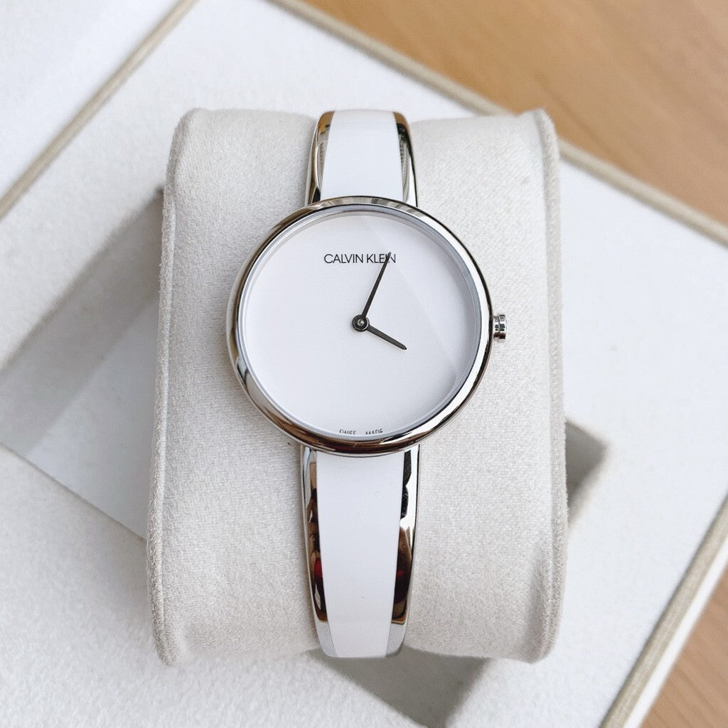  Shop Authentic Calvin Klein Seduce White Dial Two Tone Steel Strap Watch for Women - K4E2N116 - Luxxuri