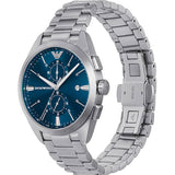  Shop Authentic Emporio Armani Claudio Chronograph Blue Dial Silver Steel Strap Watch For Men - AR11541 - Luxxuri