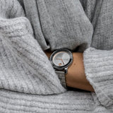  Shop Authentic Movado Bold Ceramic Silver Dial Silver Steel Strap Watch for Women - 3600638 - Luxxuri