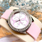  Shop Authentic Guess G-Twist Diamonds Silver Dial Pink Rubber Strap Watch for Women - W1240L1 - Luxxuri