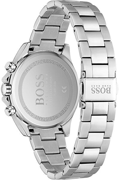 Hugo Boss Novia Black Dial Silver Steel Strap Watch for Women - 1502614