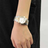  Shop Authentic Marc Jacobs Amy Silver Dial Two Tone Steel Strap Watch for Women - MBM3139 - Luxxuri