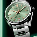  Shop Authentic Tag Heuer Carrera Date Automatic 18K Green Dial Silver Steel Strap Watch for Women - WBN2312.BA0001 - Luxxuri