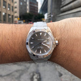  Shop Authentic Tag Heuer Aquaracer Automatic Anthracite Grey Dial Silver Steel Strap Watch for Men - WAY2113.BA0928 - Luxxuri